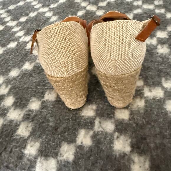 Bass Women's Size 7.5 M Cottage Boho Suede Espadrille Wedge Sandals - Picture 3 of 7